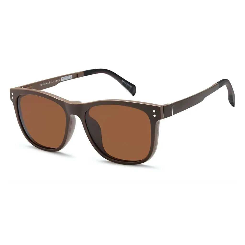 Brown DI CAPRIO Glasses DC403 CLIP by Fresh Lens | CanadianContactLenses.com sold by Fresh Lens | CanadianContactLenses.com