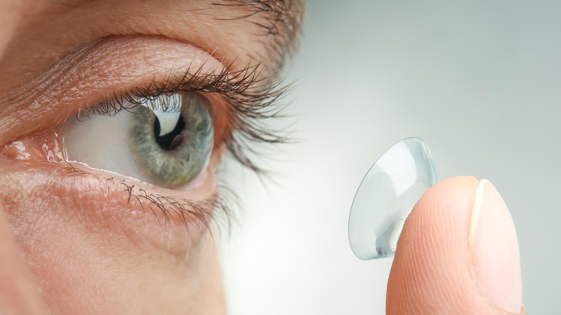 Applying Lens On Eyes