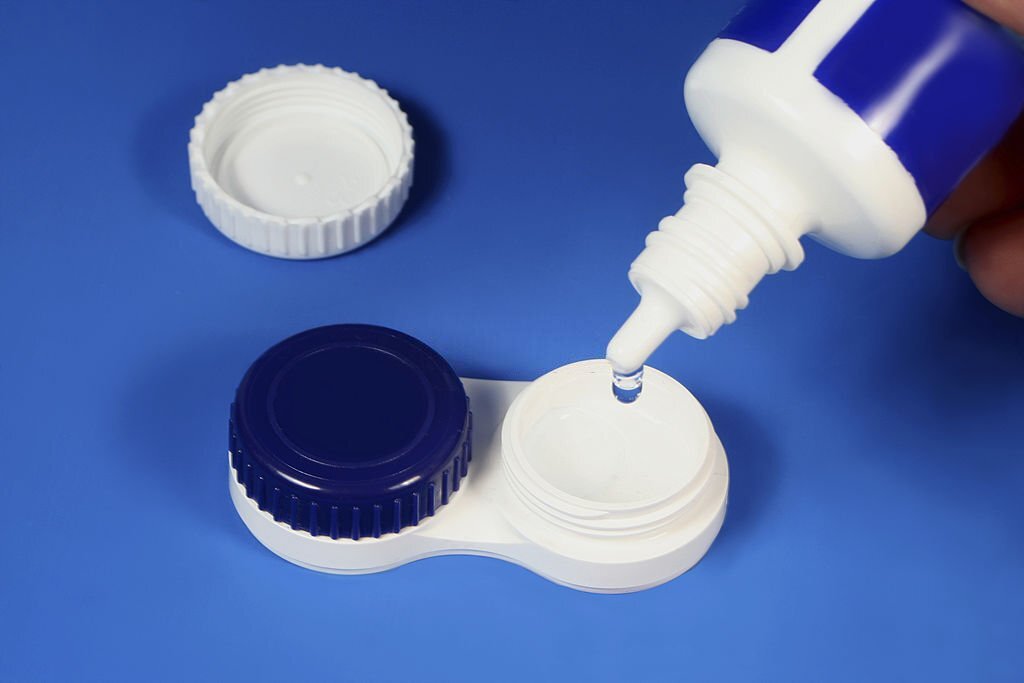 can you use contact solution as eye drops