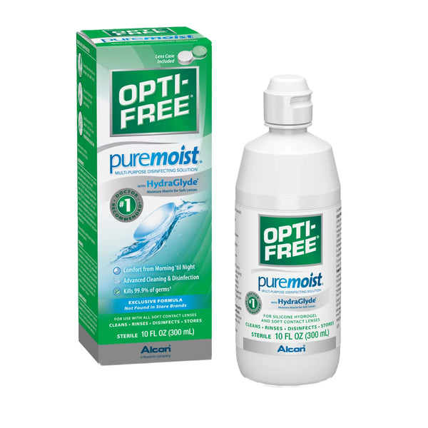  Opti-Free Pure Moist Solution 10 oz by Fresh Lens sold by Fresh Lens | CanadianContactLenses.com